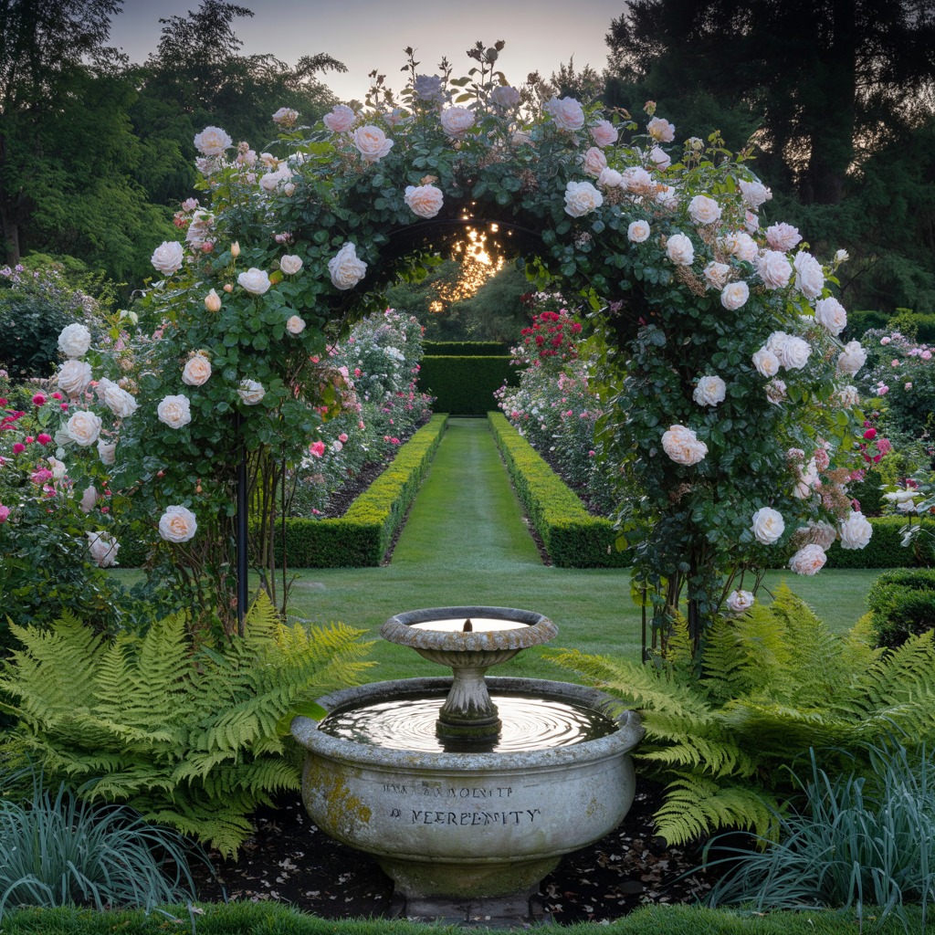 Well-maintained garden with seasonal plants